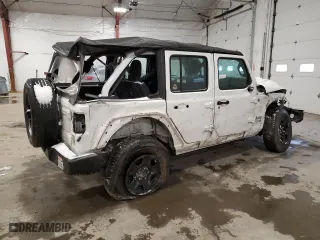 2018 Jeep Wrangler Unlimited Sport S with VIN 1C4HJXDN5JW226287, listed as a Copart auction lot 87167884 with 0 mi miles and Salvage Title. Bid and sale history available at carsss.com. Image 3.