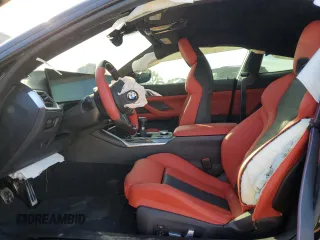 2024 BMW M4 with VIN WBS53AZ01RCP13984, listed as a Copart auction lot 75922154 with 2,904 mi miles and Salvage Title. Bid and sale history available at carsss.com. Image 7.