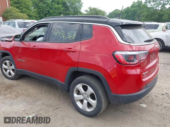 2018 Jeep Compass Latitude с VIN 3C4NJDBBXJT270575, выставлен на аукционе IAAI как лот 42436369 с пробегом 90 311 миль миль и . История ставок и продаж доступна на DreamBid. Изображение 3.