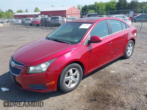 2012 Chevrolet Cruze 1LT with VIN 1G1PL5SC8C7187289, listed as a IAAI auction lot 42163063 with 82,991 mi miles and . Bid and sale history available at DreamBid. Image 2.