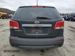 2012 Kia Sorento LX with VIN 5XYKTCA6XCG239803, listed as a Copart auction lot 51057655 with 138,758 mi miles and Salvage Title. Bid and sale history available at carsss.com. Image 6.