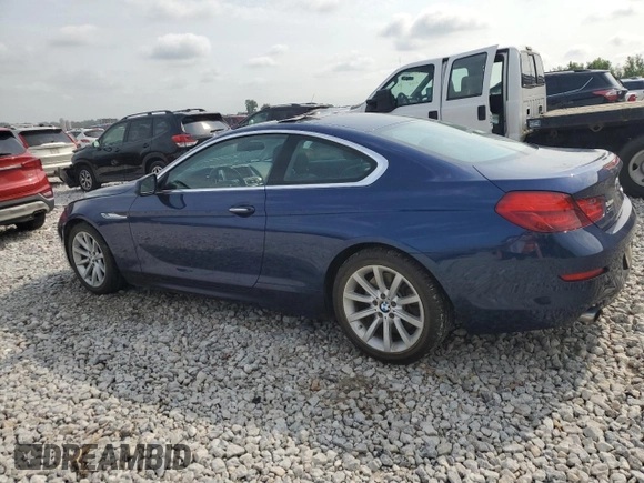2014 BMW 6 Series z VIN WBALY1C59EDZ73460, wystawiony jako Copart lot #64846204 z przebiegiem 58 876 mil mil oraz Czysty tytuł • Clean title. Historia ofert i sprzedaży dostępna na DreamBid. Obrazek 2.