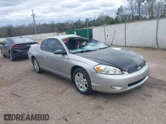 2006 Chevrolet Monte Carlo LT 3.9L with VIN 2G1WK151069274950, listed as a IAAI auction lot 41708114 with 291,030 mi miles. Bid and sale history available at carsss.com. Image 1.