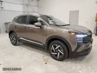 2025 Nissan Kicks SV with VIN 3N8AP6CA0SL326494, listed as a Copart auction lot 41974485 with 1,727 mi miles and Salvage Title. Bid and sale history available at carsss.com. Image 4.