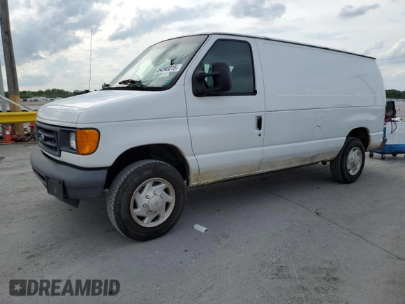 2007 Ford Econoline Cargo Commercial with VIN 1FTNE14W37DA27868, listed as a Copart auction lot 54348015 with 170,588 mi miles and Clean Title. Bid and sale history available at DreamBid. Image 1.