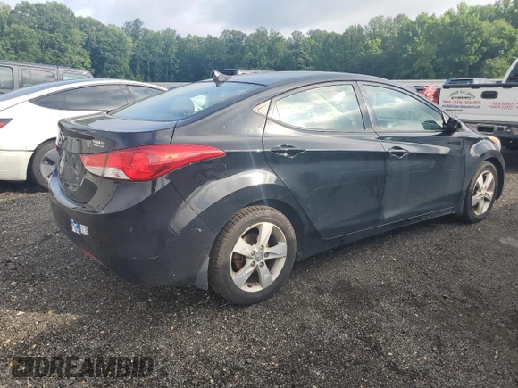 2013 Hyundai Elantra GLS with VIN 5NPDH4AE9DH338730, listed as a Copart auction lot 61090885 with 109,014 mi miles and Salvage title. Bid and sale history available at DreamBid. Image 3.