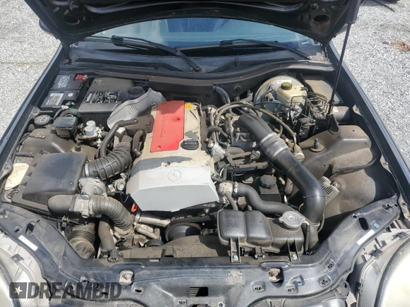 1999 Mercedes-Benz SLK-Class with VIN WDBKK47F2XF102927, listed as a Copart auction lot 50265585 with 184,918 mi miles and Salvage Title. Bid and sale history available at carsss.com. Image 12.
