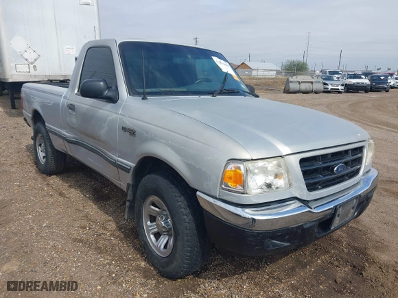 2002 Ford Ranger XL with VIN 1FTYR10D42TA44280, listed as a IAAI auction lot 41456063 with 158,005 mi miles. Bid and sale history available at carsss.com. Image 1.