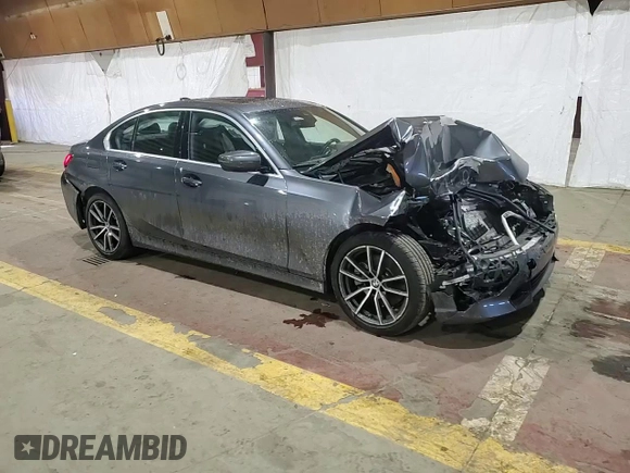 2019 BMW 3 Series 330i xDrive with VIN WBA5R7C59KAJ85302, listed as a Copart auction lot 46844465 with 54,469 mi miles and Salvage Title. Bid and sale history available at carsss.com. Image 14.