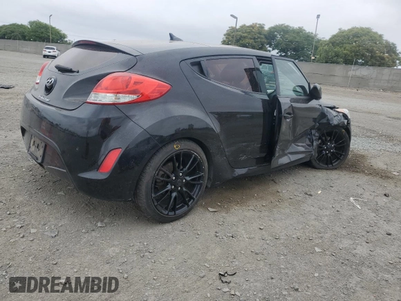 2012 Hyundai Veloster w/Black Int with VIN KMHTC6AD6CU054131, listed as a Copart auction lot 59344465 with 82,391 mi miles and Salvage title. Bid and sale history available at DreamBid. Image 3.