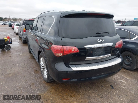 2017 Infiniti QX80 z VIN JN8AZ2NF0H9646542, wystawiony jako IAAI lot #41425103 z przebiegiem 124 488 mil mil oraz . Historia ofert i sprzedaży dostępna na DreamBid. Obrazek 3.