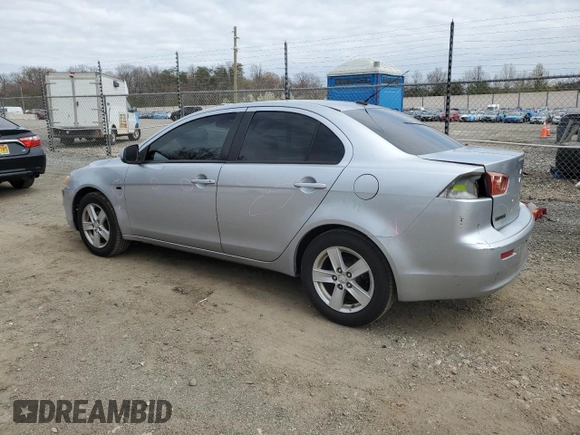 2008 Mitsubishi Lancer DE with VIN JA3AU26UX8U042287, listed as a Copart auction lot 51578105 with 130,364 mi miles and Salvage Title. Bid and sale history available at carsss.com. Image 2.