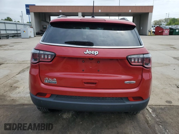 2019 Jeep Compass Latitude with VIN 3C4NJDBB3KT815436, listed as a Copart auction lot 56023625 with 86,529 mi miles and Salvage title. Bid and sale history available at DreamBid. Image 6.