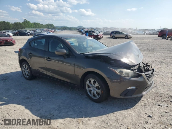 2015 Mazda 3 i Sport with VIN JM1BM1K75F1223408, listed as a Copart auction lot 54992705 with 93,925 mi miles and Salvage Title. Bid and sale history available at DreamBid. Image 4.