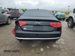2013 Audi A8 3.0L with VIN WAURGAFD2DN013552, listed as a Copart auction lot 57822075 with 146,315 mi miles and Salvage title. Bid and sale history available at DreamBid. Image 6.