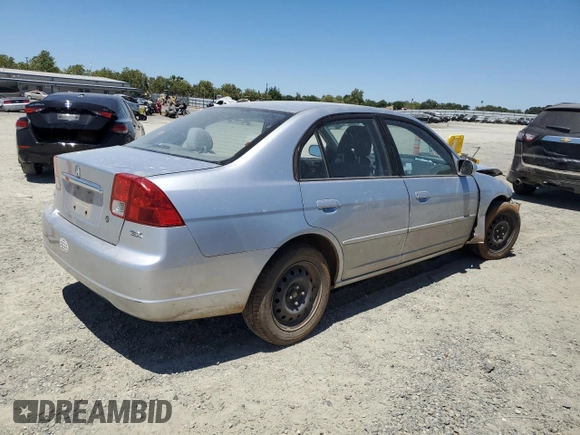 2003 Honda Civic EX with VIN 2HGES25753H528085, listed as a Copart auction lot 60356514 with Not Provided miles and Salvage Title. Bid and sale history available at DreamBid. Image 3.