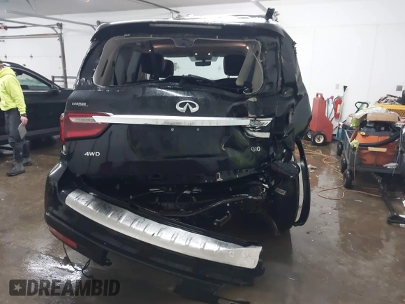 2021 Infiniti QX80 Luxe with VIN JN8AZ2AE7M9271868, listed as a IAAI auction lot 41220686 with 60,782 mi miles and . Bid and sale history available at DreamBid. Image 16.