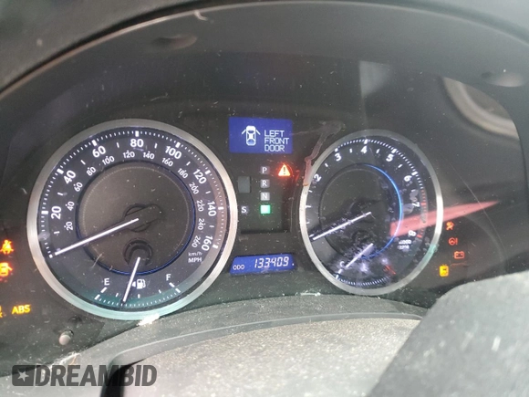 2013 Lexus IS with VIN JTHBE5C29D5031596, listed as a Copart auction lot 80973604 with 133,409 mi miles and Salvage Title. Bid and sale history available at carsss.com. Image 9.