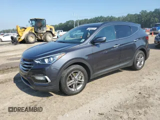 2017 Hyundai Santa Fe 2.4L z VIN 5XYZU3LB4HG446992, wystawiony jako Copart lot #58863315 z przebiegiem 84 985 mil mil oraz Szkoda całkowita • Salvage title. Historia ofert i sprzedaży dostępna na DreamBid. Obrazek 1.