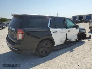 2022 Chevrolet Tahoe Commercial with VIN 1GNSCLED0NR305201, listed as a Copart auction lot 75034054 with 35,053 mi miles and Salvage Title. Bid and sale history available at carsss.com. Image 3.