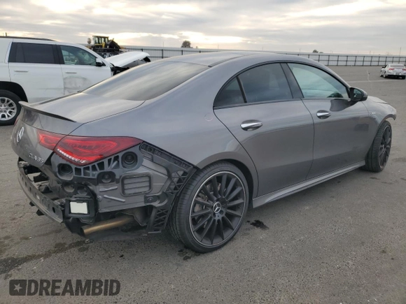 2022 Mercedes-Benz CLA 35 AMG with VIN W1K5J5BBXNN296482, listed as a Copart auction lot 78531904 with 17,786 mi miles and Salvage Title. Bid and sale history available at DreamBid. Image 3.