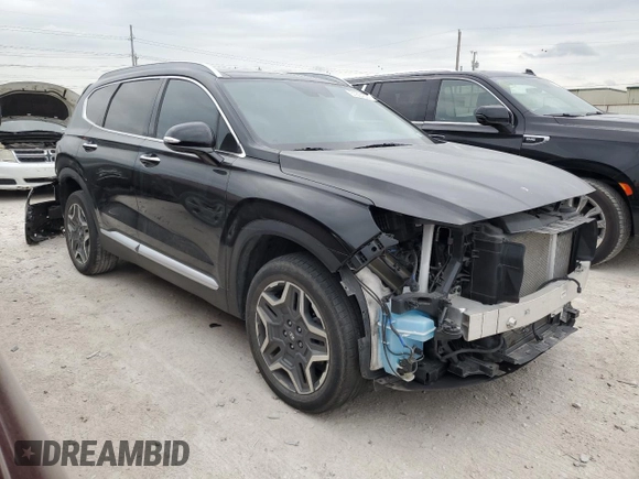 2021 Hyundai Santa Fe Hybrid SEL Premium with VIN KM8S3DA1XMU013315, listed as a Copart auction lot 51884344 with 30,408 mi miles and Salvage Title. Bid and sale history available at carsss.com. Image 4.