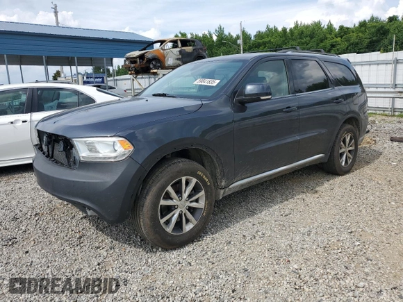 2016 Dodge Durango Limited with VIN 1C4RDJDG0GC424652, listed as a Copart auction lot 59841835 with 162,560 mi miles and Salvage title. Bid and sale history available at DreamBid. Image 1.