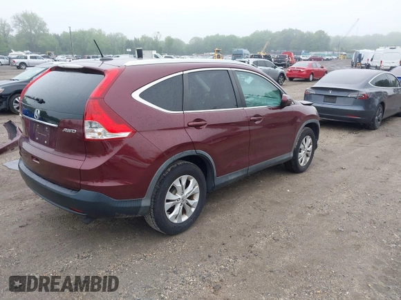 2013 Honda CR-V EX-L with VIN 5J6RM4H73DL067159, listed as a IAAI auction lot 42272185 with 98,802 mi miles and . Bid and sale history available at DreamBid. Image 4.