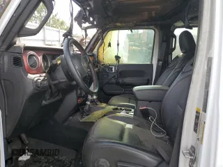2022 Jeep Gladiator Rubicon with VIN 1C6JJTBM3NL107950, listed as a Copart auction lot 48883715 with Not provided miles and Non repairable. Bid and sale history available at DreamBid. Image 7.