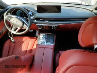 2023 Genesis G80 Sport with VIN KMTGB4SD5PU165546, listed as a Copart auction lot 75081954 with 8,466 mi miles and Non Repairable. Bid and sale history available at DreamBid. Image 8.