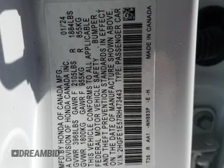 2024 Honda Civic Si z VIN 2HGFE1E57RH473443, wystawiony jako Copart lot #53428105 z przebiegiem Nie podano mil oraz Szkody całkowita. Historia ofert i sprzedaży dostępna na DreamBid. Obrazek 14.