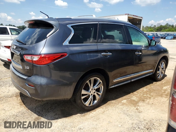 2013 Infiniti JX35 with VIN 5N1AL0MN6DC345311, listed as a Copart auction lot 67188584 with 173,822 mi miles and Salvage Title. Bid and sale history available at carsss.com. Image 3.