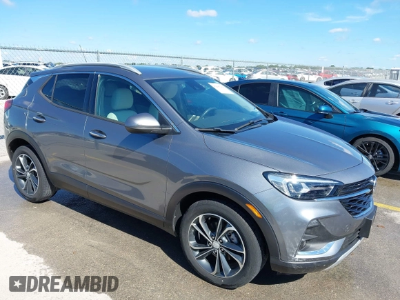 2020 Buick Encore GX Essence with VIN KL4MMFS23LB089458, listed as a IAAI auction lot 42205219 with 26,861 mi miles and . Bid and sale history available at DreamBid. Image 1.