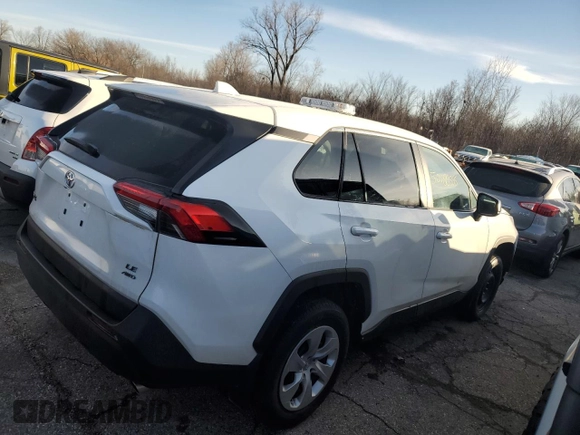 2023 Toyota RAV4 LE with VIN 2T3F1RFV5PC351458, listed as a Copart auction lot 50188555 with 37,861 mi miles and Clean Title. Bid and sale history available at carsss.com. Image 3.