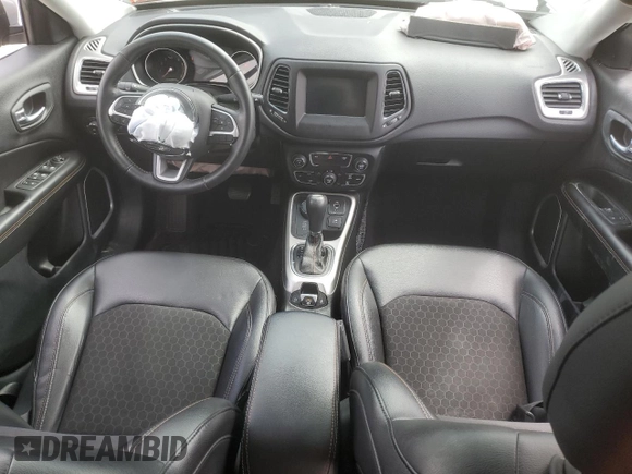 2018 Jeep Compass Latitude with VIN 3C4NJDBBXJT230562, listed as a Copart auction lot 51634095 with 74,464 mi miles and Salvage Title. Bid and sale history available at carsss.com. Image 8.
