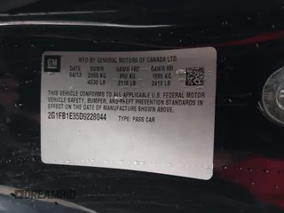 2013 Chevrolet Camaro LT with VIN 2G1FB1E35D9228044, listed as a IAAI auction lot 38902272 with 113,692 mi miles and . Bid and sale history available at DreamBid. Image 9.