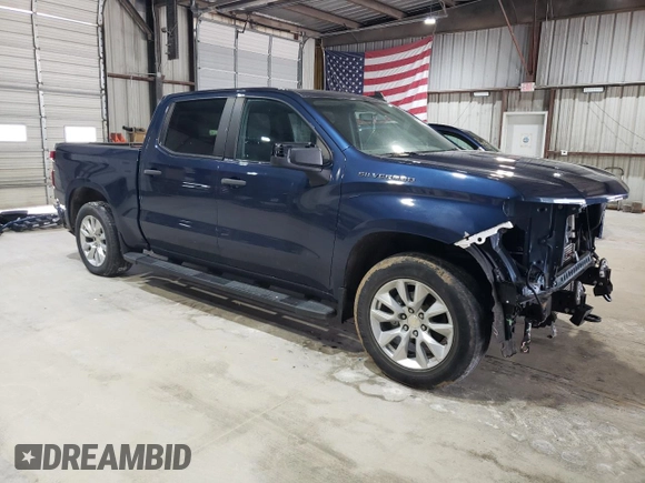2020 Chevrolet Silverado 1500 Custom with VIN 3GCPWBEK1LG375611, listed as a Copart auction lot 54443785 with 116,591 mi miles and Salvage Title. Bid and sale history available at DreamBid. Image 4.