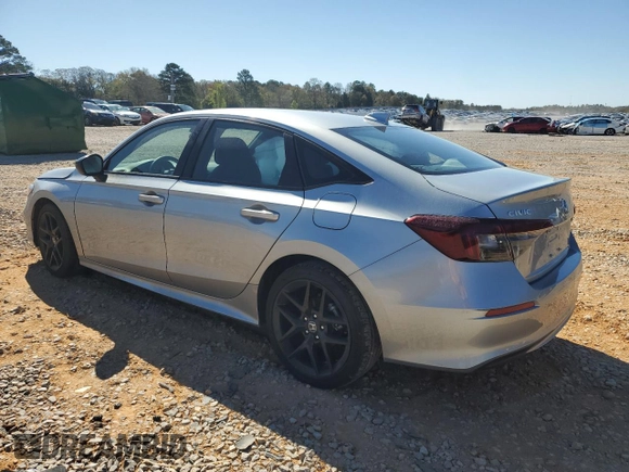 2025 Honda Civic Sport with VIN 2HGFE2F51SH542296, listed as a Copart auction lot 48999135 with 7,598 mi miles and Salvage title. Bid and sale history available at DreamBid. Image 2.