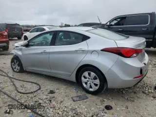 2016 Hyundai Elantra SE with VIN 5NPDH4AE7GH703619, listed as a Copart auction lot 53146755 with Not provided miles and Salvage title. Bid and sale history available at DreamBid. Image 2.