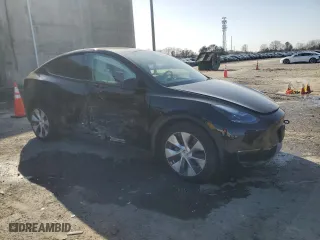 2023 Tesla Model Y Long Range with VIN 7SAYGDEE0PF635549, listed as a Copart auction lot 48263145 with 18,449 mi miles and Salvage Title. Bid and sale history available at carsss.com. Image 4.