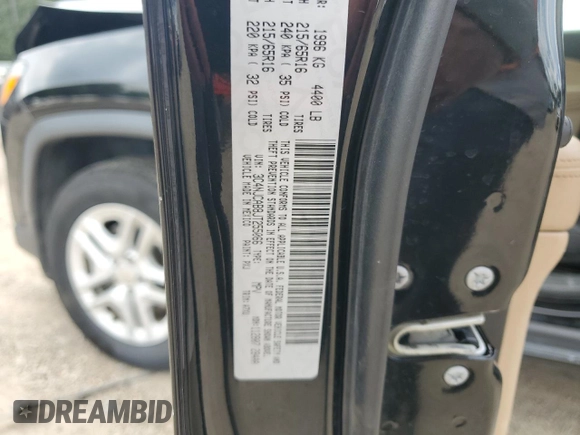 2018 Jeep Compass Sport z VIN 3C4NJCAB8JT255066, wystawiony jako Copart lot #65159805 z przebiegiem 125 125 mil mil oraz Szkoda całkowita • Salvage title. Historia ofert i sprzedaży dostępna na DreamBid. Obrazek 13.