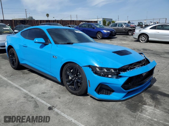 2024 Ford Mustang GT с VIN 1FA6P8CF1R5431389, выставлен на аукционе Copart как лот 57514355 с пробегом 13 913 миль миль и Списание • Salvage title. История ставок и продаж доступна на DreamBid. Изображение 4.