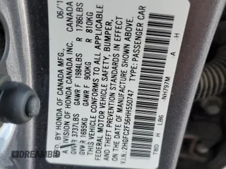 2017 Honda Civic LX z VIN 2HGFC2F56HH550747, wystawiony jako Copart lot #50023645 z przebiegiem 88 356 mil mil oraz Szkoda całkowita • Salvage title. Historia ofert i sprzedaży dostępna na DreamBid. Obrazek 15.