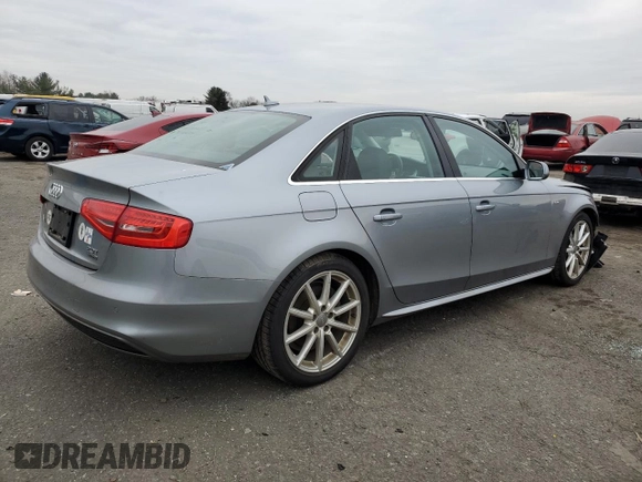 2015 Audi A4 Premium Plus with VIN WAUHFAFL7FN031814, listed as a Copart auction lot 82948653 with 95,962 mi miles. Bid and sale history available at carsss.com. Image 3.