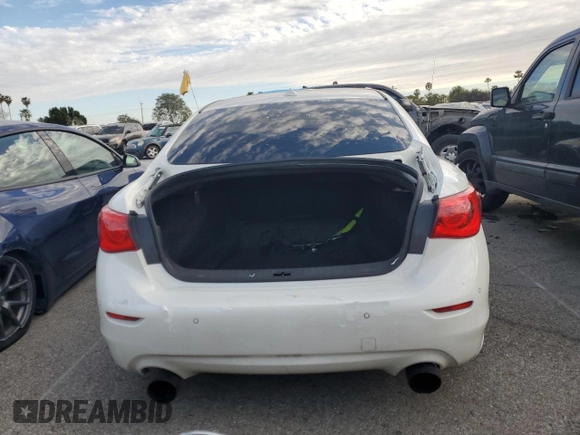 2017 Infiniti Q50 Sport with VIN JN1EV7AP5HM743157, listed as a Copart auction lot 45171125 with 69,641 mi miles and Salvage title. Bid and sale history available at DreamBid. Image 6.
