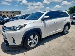 2019 Toyota Highlander Limited with VIN 5TDDZRFHXKS958720, listed as a Copart auction lot 63912365 with 156,906 mi miles and Clean title. Bid and sale history available at DreamBid. Image 1.