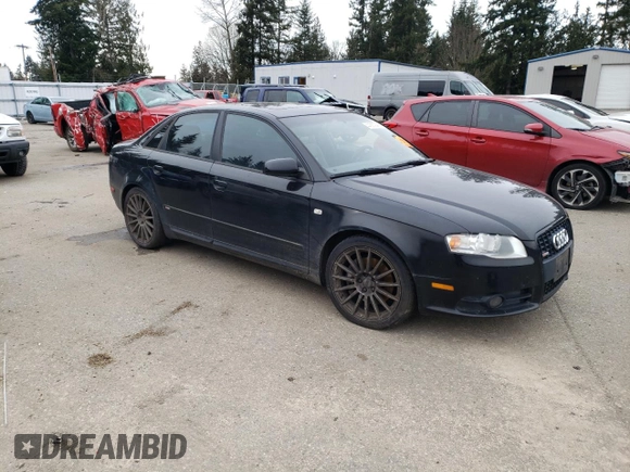 2007 Audi A4 2.0T with VIN WAUBF78E67A088702, listed as a Copart auction lot 44567945 with 112,047 mi miles and Salvage Title. Bid and sale history available at carsss.com. Image 4.