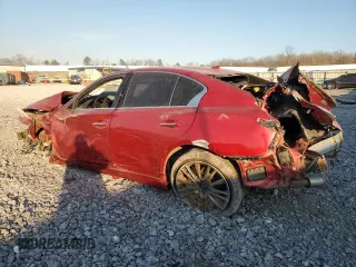 2020 Infiniti Q50 Red Sport 400 with VIN JN1FV7AP5LM630421, listed as a Copart auction lot 46098215 with Not provided miles and Salvage title. Bid and sale history available at DreamBid. Image 2.