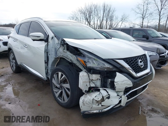 2019 Nissan Murano S with VIN 5N1AZ2MS0KN111800, listed as a IAAI auction lot 41836192 with 81,764 mi miles. Bid and sale history available at carsss.com. Image 1.
