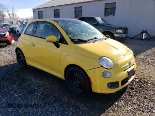 2014 FIAT 500 Sport with VIN 3C3CFFBR0ET165345, listed as a Copart auction lot 82408374 with 124,705 mi miles and Salvage Title. Bid and sale history available at carsss.com. Image 4.